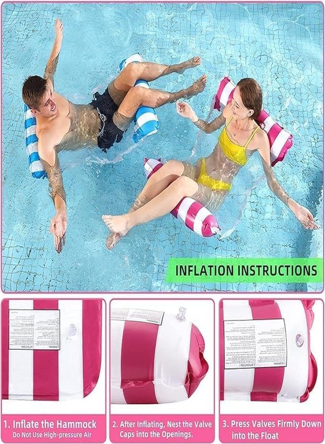 PRITAMA Water Pool Lounge Bed Swim Chair Beach Swimming Pool Hammock Seats Portable Water Floats Bed for Party Vacation Fun Rest Saddle Beach Drifter (floting Hammock for Pool, Pack of 1) - Image 4